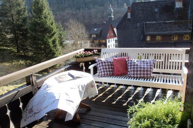 Ferienhaus Schwarzwald Gremmelsbach 7 Personen - Balkon